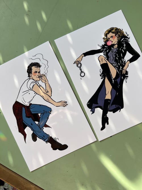 Image of HellmouthCon Pin-up Postcard Pack (or individuals!)