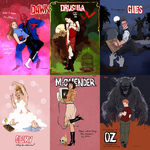 Image of Buffyrella Pin-up Postcards