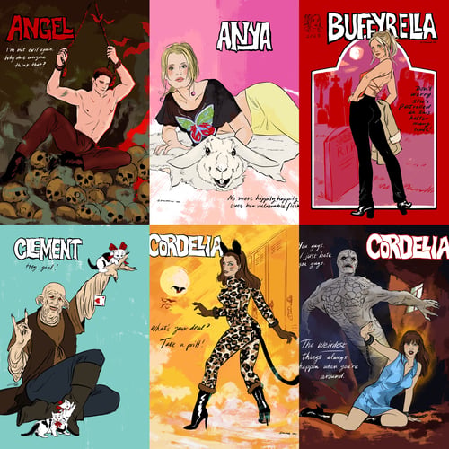 Image of Buffyrella Pin-up Postcards