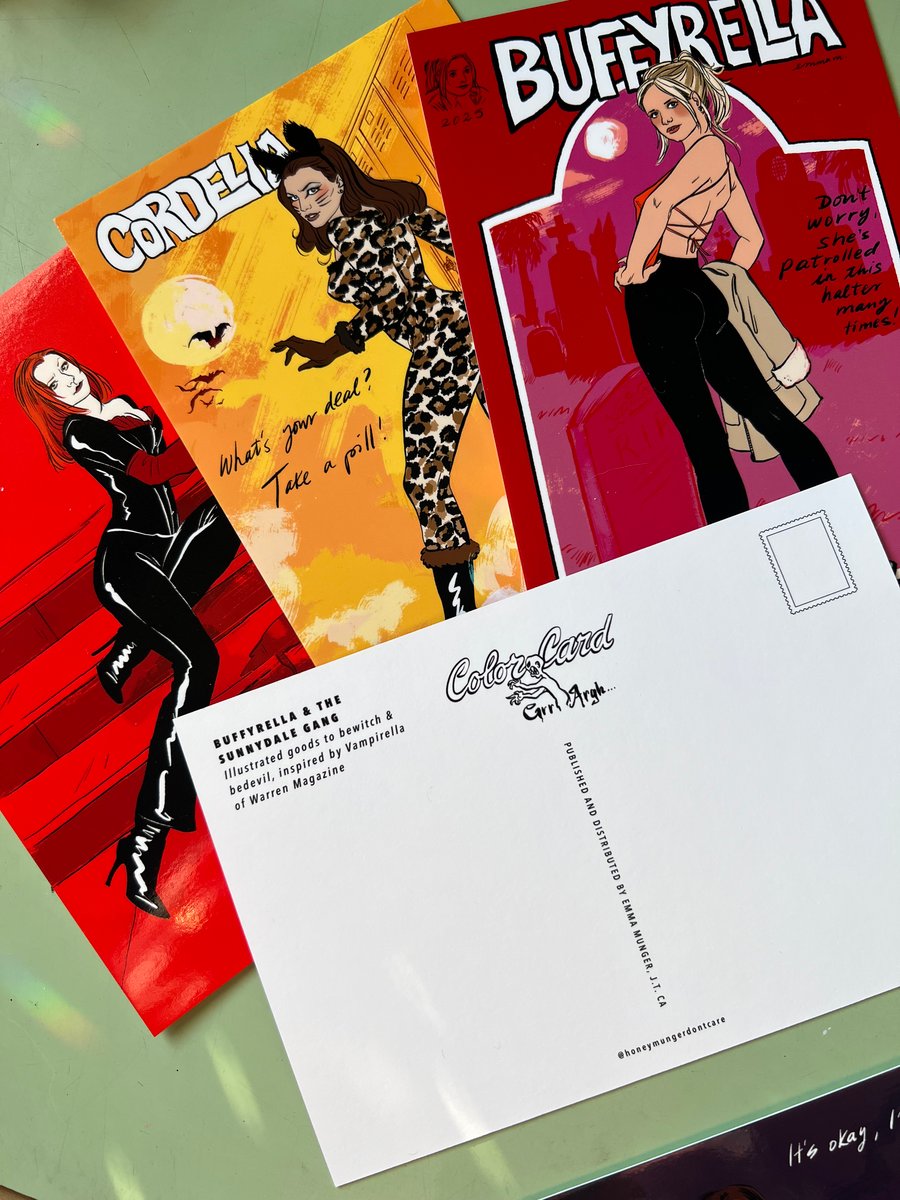 Image of Buffyrella Pin-up Postcards