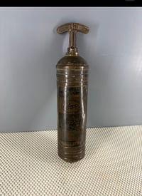 Image 1 of Antique (USA) Pyrene 1-Quart Brass Hand-Pump Fire Extinguisher - Used in Military Vehicles