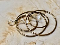 Image 5 of Water drop- brass and sterling/ n67