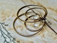 Image 16 of Water drop- brass and sterling/ n67
