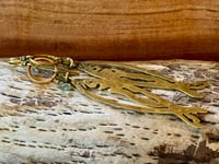 Image 21 of Brass fish and Aquamarine earrings 