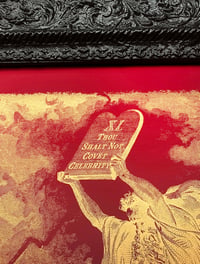 Image 3 of THE 11th COMMANDMENT • "Thou Shalt Not Covet Celebrity" • Unique Framed 1/1 Print 