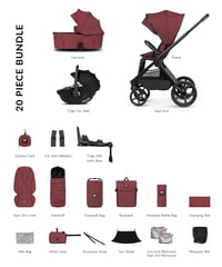 Image 5 of Hunter x Venicci Upline 3 Red Pram