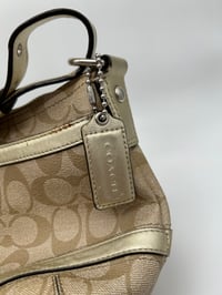 Image 3 of Coach CC Canvas Gold Leather Shoulder/Crossbody Bag
