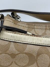 Image 4 of Coach CC Canvas Gold Leather Shoulder/Crossbody Bag