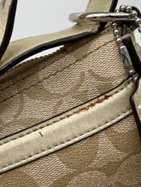 Image 5 of Coach CC Canvas Gold Leather Shoulder/Crossbody Bag