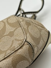 Image 17 of Coach CC Canvas Gold Leather Shoulder/Crossbody Bag