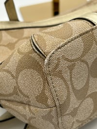Image 15 of Coach CC Canvas Gold Leather Shoulder/Crossbody Bag