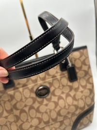 Image 8 of Coach Brown CC Black Leather Shoulder Bag