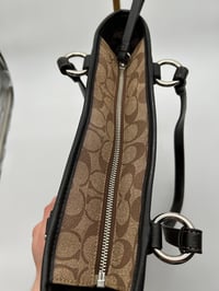 Image 9 of Coach Brown CC Black Leather Shoulder Bag