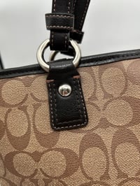 Image 12 of Coach Brown CC Black Leather Shoulder Bag
