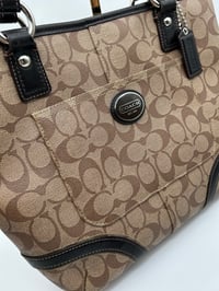Image 2 of Coach Brown CC Black Leather Shoulder Bag
