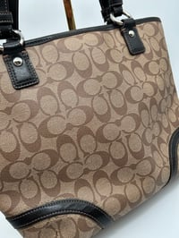Image 11 of Coach Brown CC Black Leather Shoulder Bag