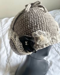 Image 6 of grey lacy hats