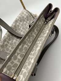 Image 11 of Coach CC Grey Canvas Shoulder/Top Handle Bag