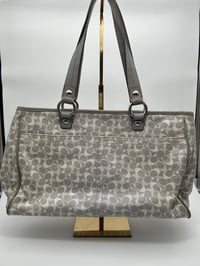 Image 12 of Coach CC Grey Canvas Shoulder/Top Handle Bag