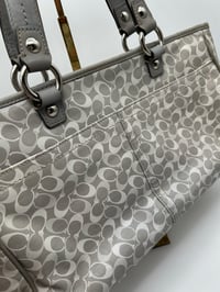 Image 13 of Coach CC Grey Canvas Shoulder/Top Handle Bag