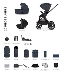 Image 5 of Hunter x Venicci Upline 3 Navy Pram