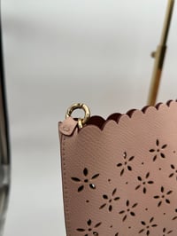 Image 7 of Coach Light Pink Floral Perforated Tote Bag