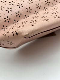 Image 13 of Coach Light Pink Floral Perforated Tote Bag
