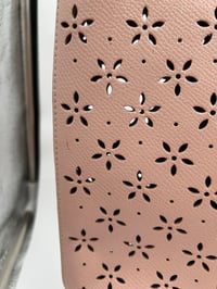 Image 11 of Coach Light Pink Floral Perforated Tote Bag