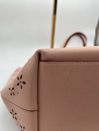 Image 15 of Coach Light Pink Floral Perforated Tote Bag