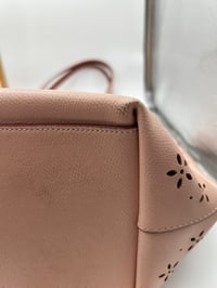 Image 16 of Coach Light Pink Floral Perforated Tote Bag