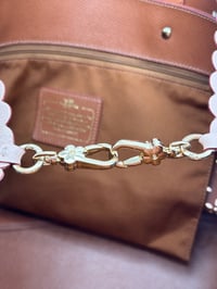 Image 18 of Coach Light Pink Floral Perforated Tote Bag
