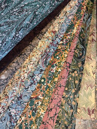Image 2 of Hand Marbled paper bundle - 10 mixed sheets 