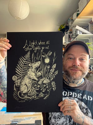 Image of 'A light' signed screen print 