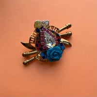 Image 1 of Broche "ROSEBLEU"