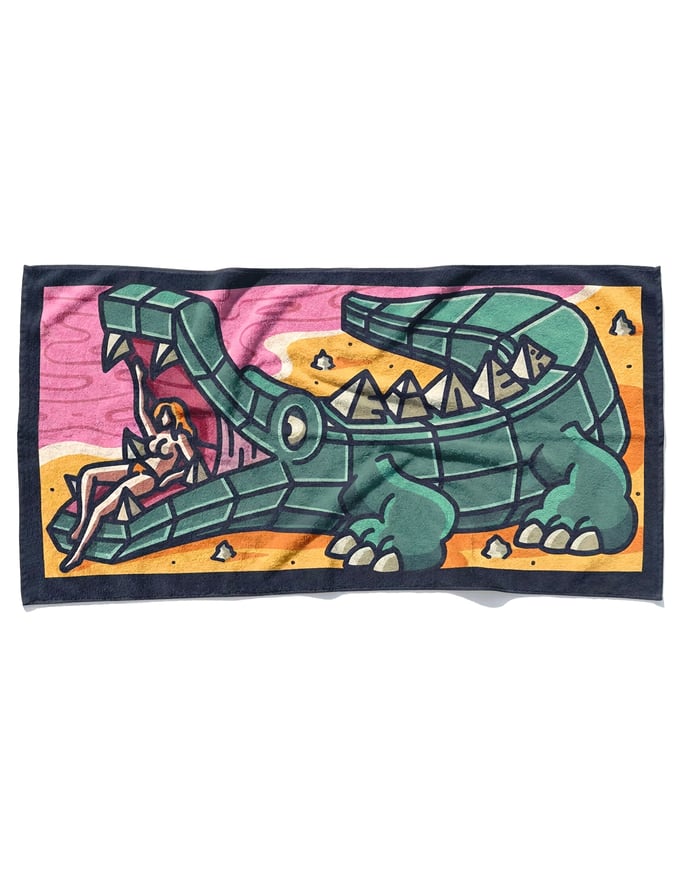 Image of Croco beach towel