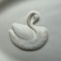 Image 1 of *Sale* Large Swan And Fish Platter White