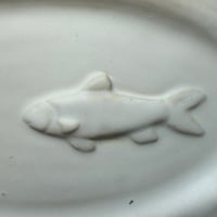 Image 2 of *Sale* Large Swan And Fish Platter White