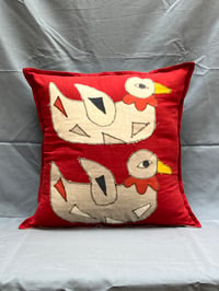 Image 1 of Folk Ducks Cushion Cover