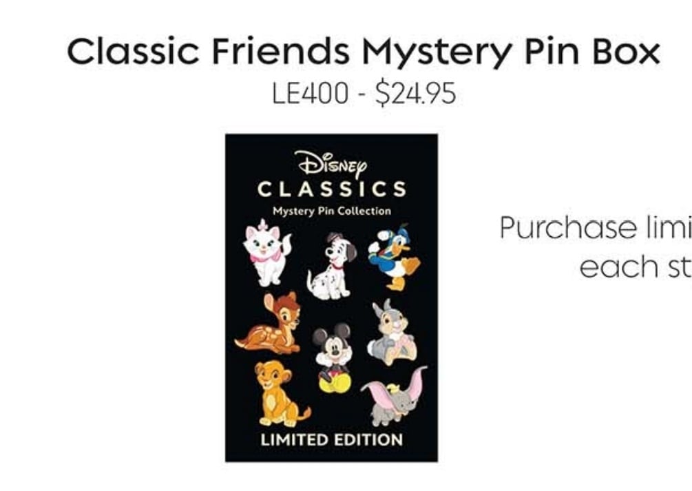 Image of Classic friends mystery pin box 