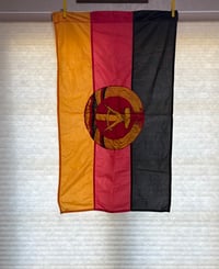 Image 1 of Cold War (East Germany) Official State Flag, German Democratic Republic (GDR) - 38” x 22”