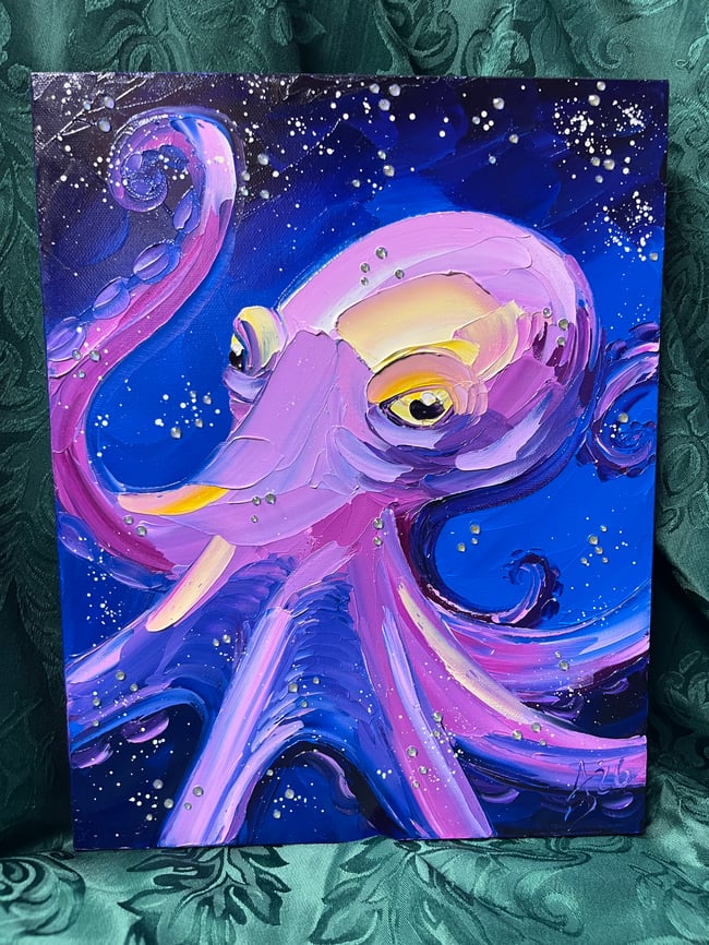 “A Most Remarkable Creature” - 11”x14” oil on canvas ready to ship TODAY!