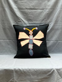 Image 1 of Dark Blue Dragonfly Cushion Cover