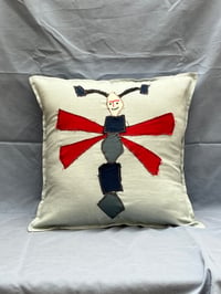 Image 1 of Light Blue Dragonfly Cushion Cover