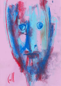 Image 2 of Vertical - Sketchbook Drawing in Soft Pastels on Paper 