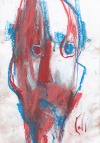 Image 2 of Charles - Sketchbook Drawing in Soft Pastels on Paper 