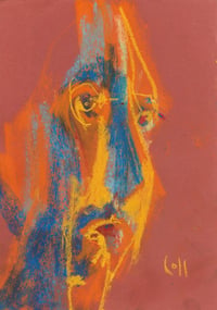 Image 2 of Alongside - Sketchbook Drawing in Soft Pastels on Paper 