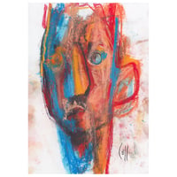 Image 1 of Illuminated - Sketchbook Drawing in Soft Pastels on Paper 
