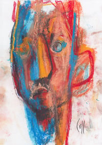 Image 2 of Illuminated - Sketchbook Drawing in Soft Pastels on Paper 