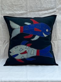 Image 1 of Double Fish 1 Cushion Cover