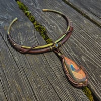 Image 4 of Woodland Fairy Labradorite 2-Way Torque Necklace